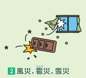 風災、雹災、雪災