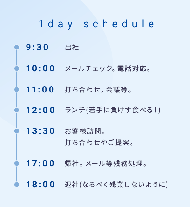 1day schedule